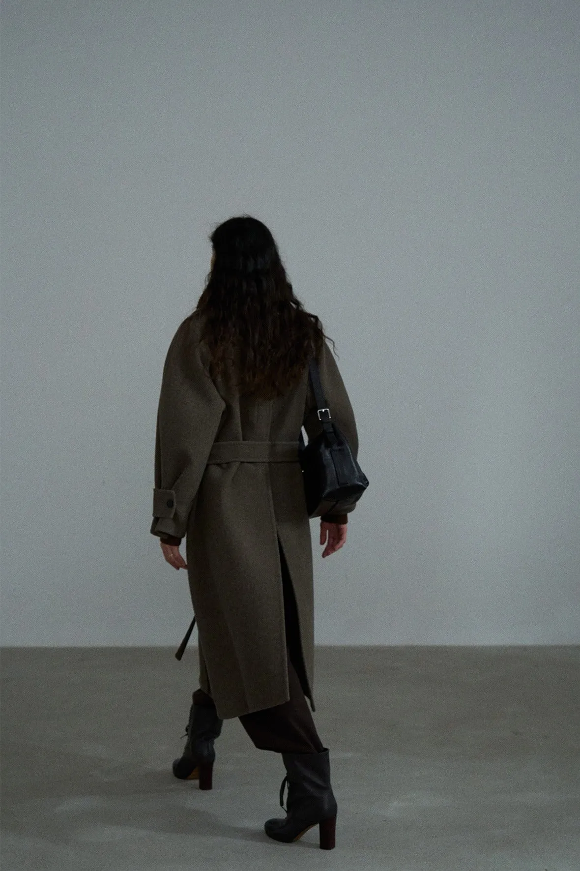 100% wool double-sided fabric classic coat | 2 color