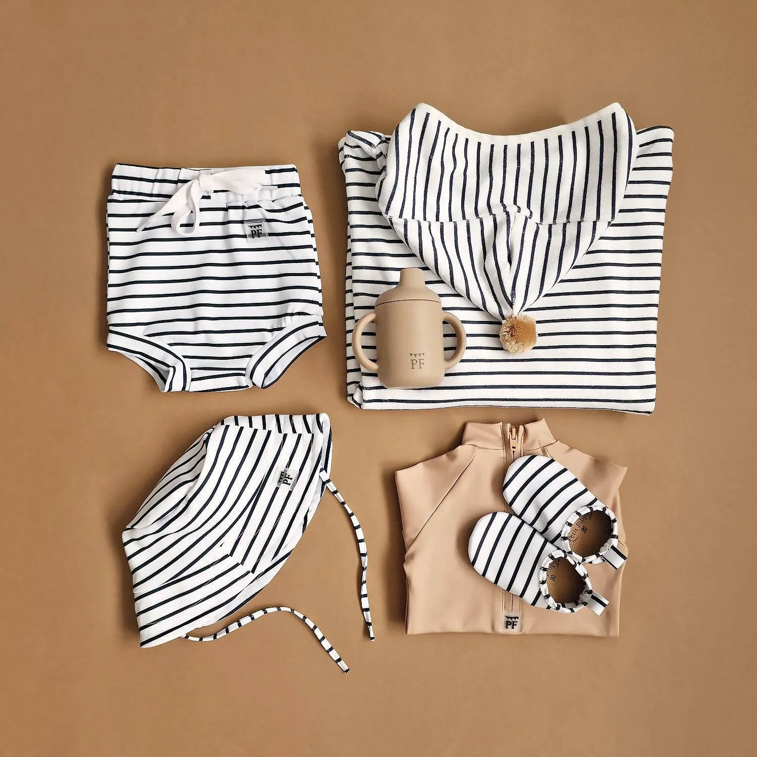 Bath & Beach Poncho - Breton Stripes