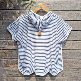 Bath & Beach Poncho - Breton Stripes