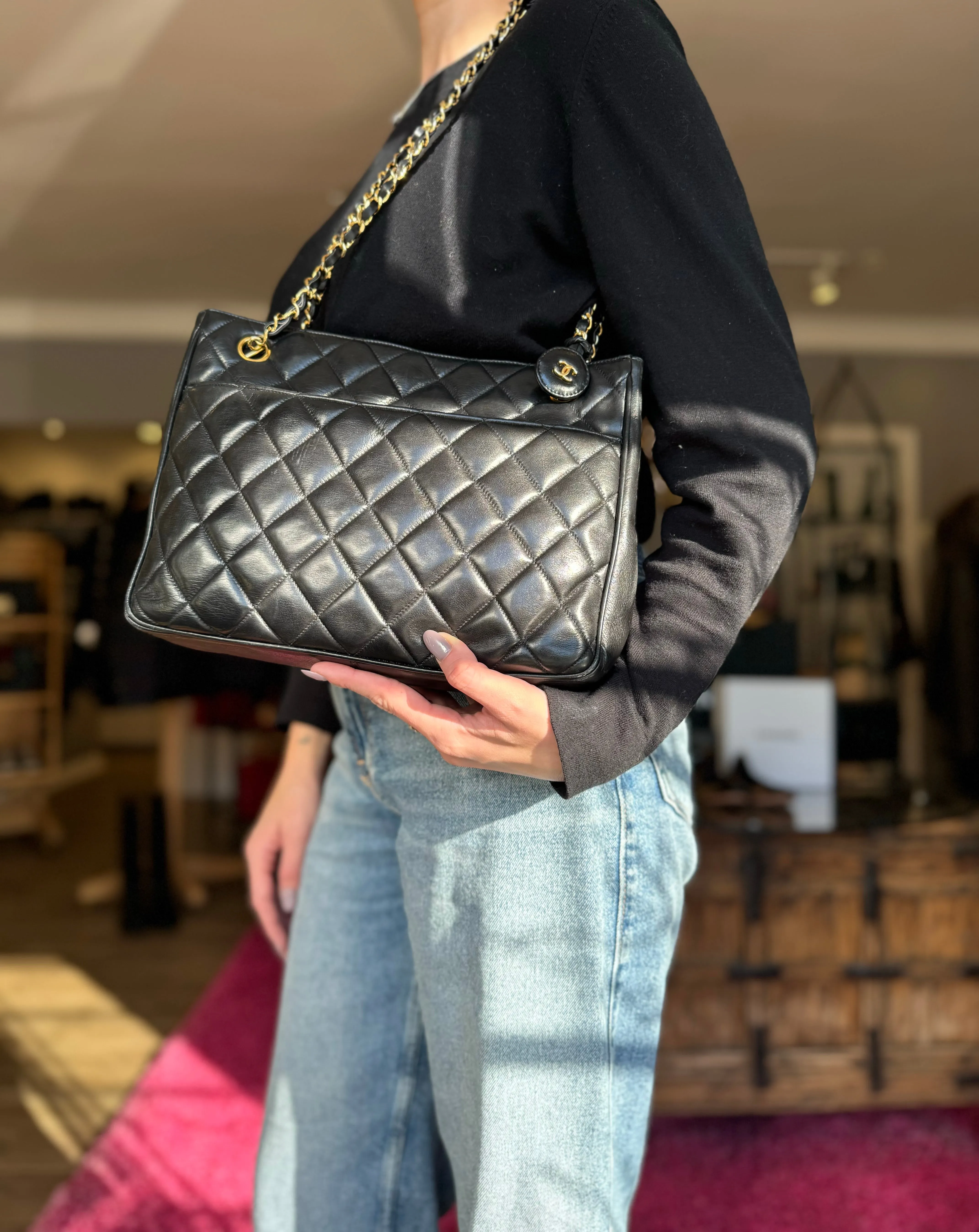 Chanel Lambskin Leather Shoulder Bag