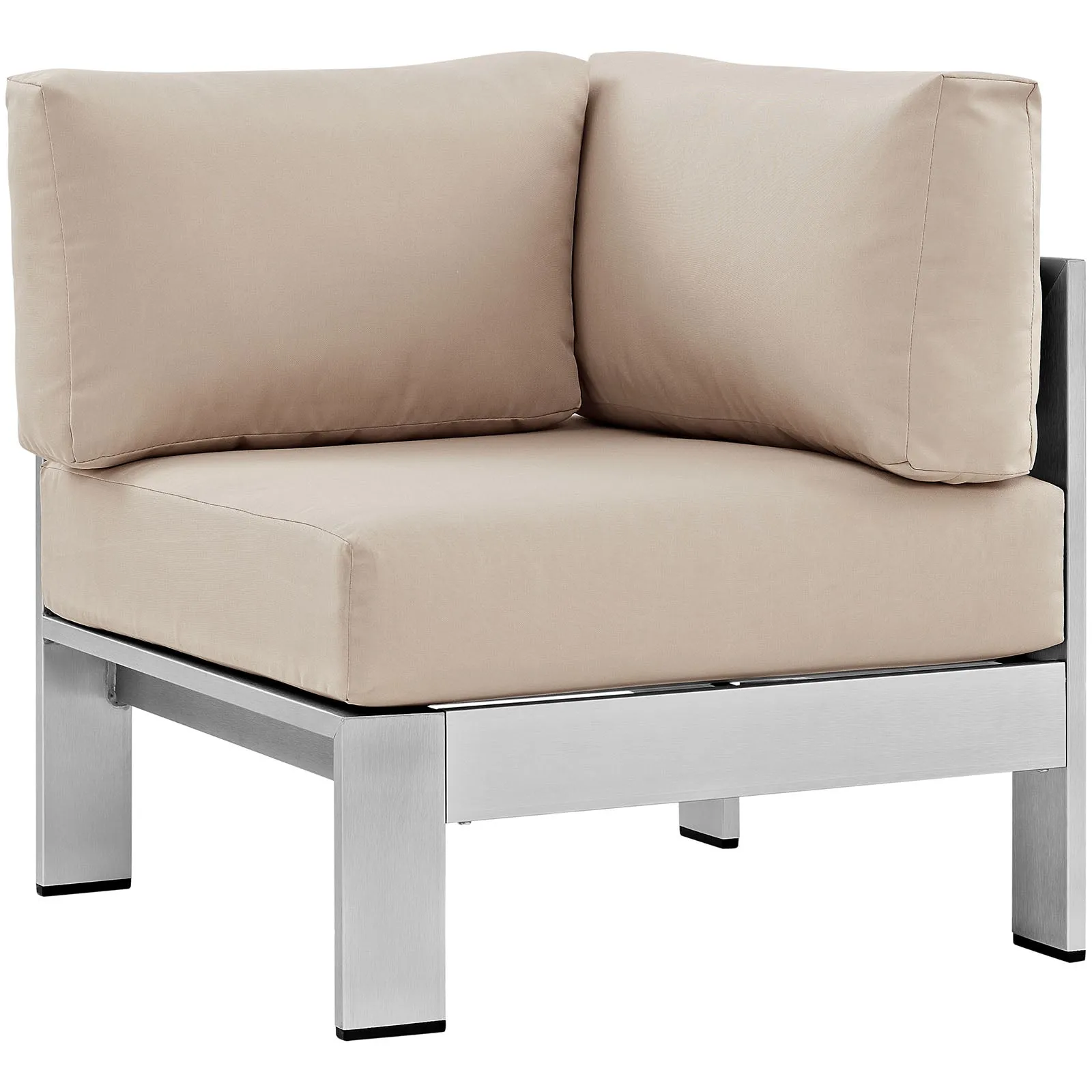 Coast 5-Piece Outdoor Patio Aluminum Sectional Sofa Set