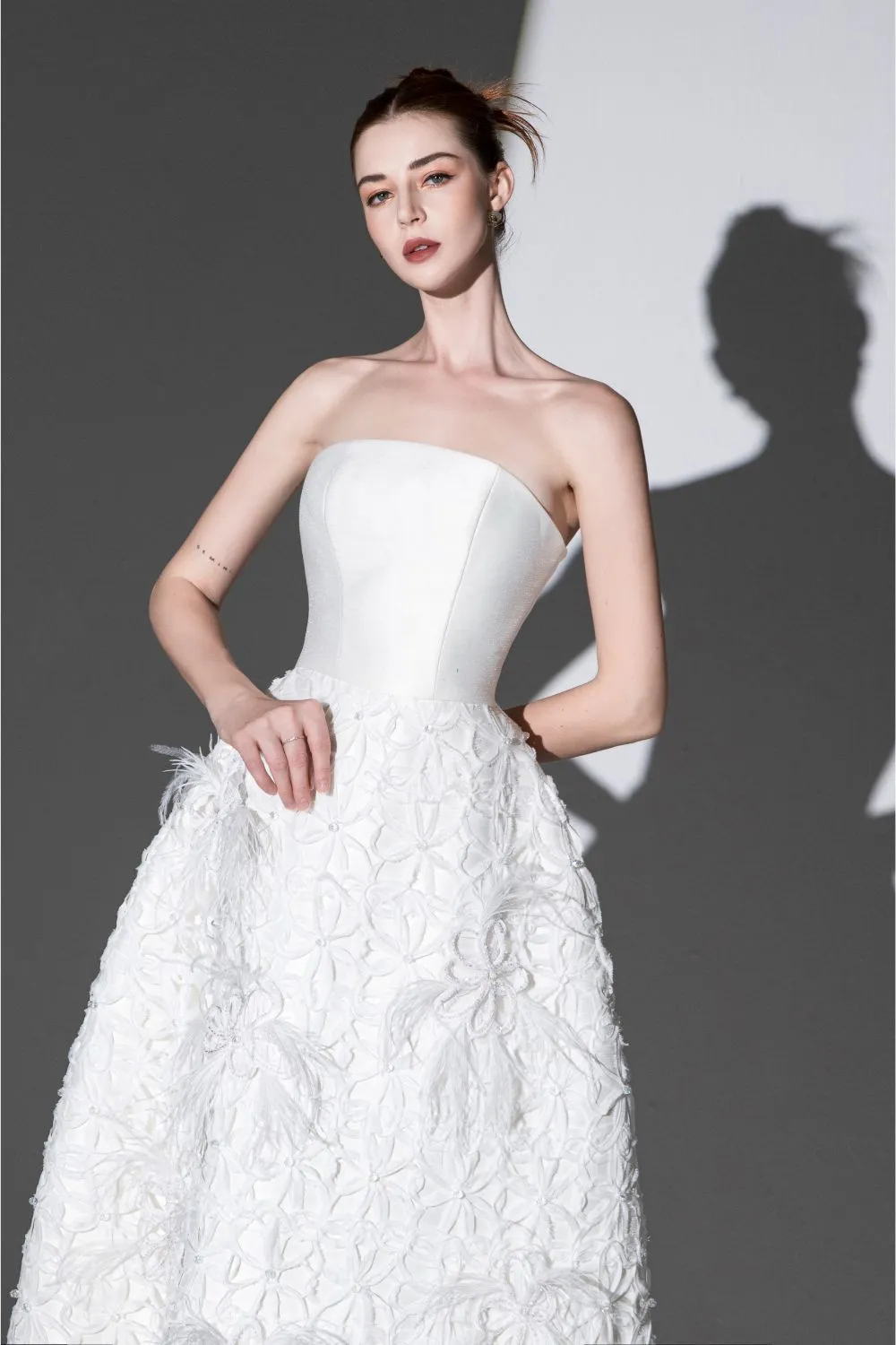 Embellished Bustier Midi Dress