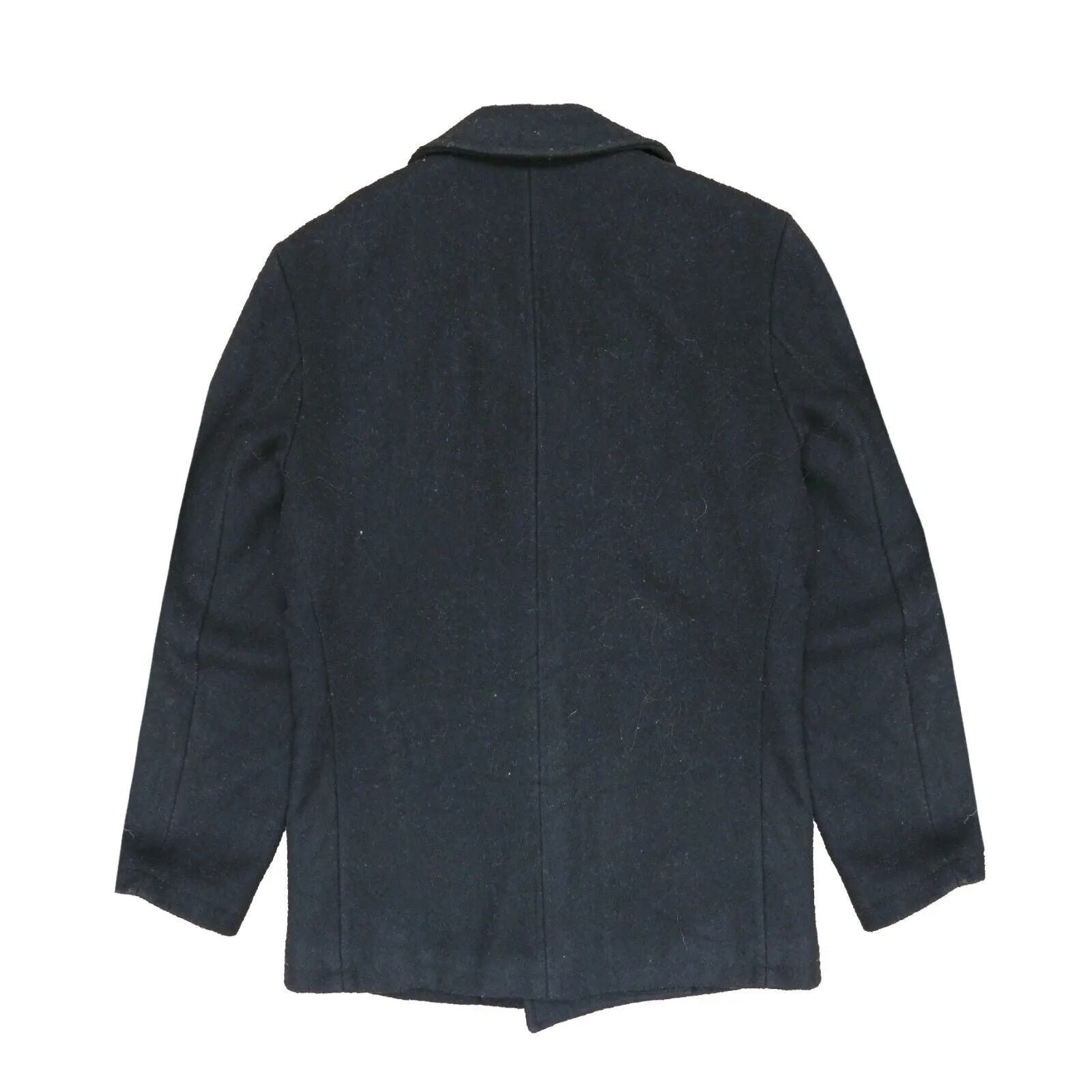 Vintage J. Crew Bayswater Wool Peacoat Size Medium Black