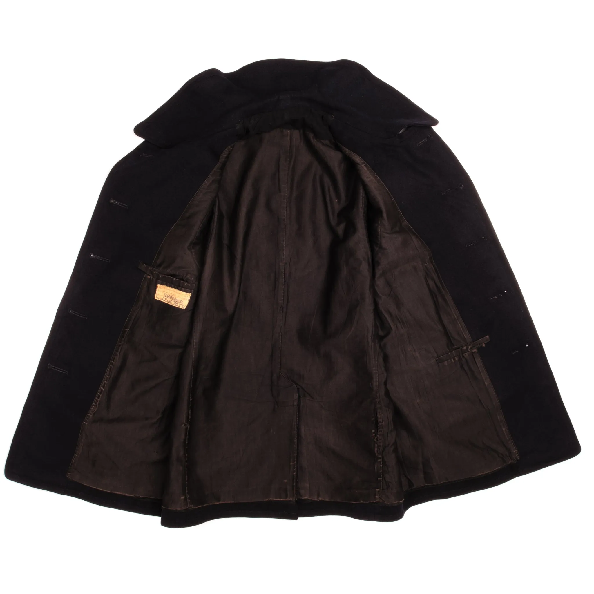 VINTAGE US NAVY PEACOAT WW2 ERA SIZE MEDIUM