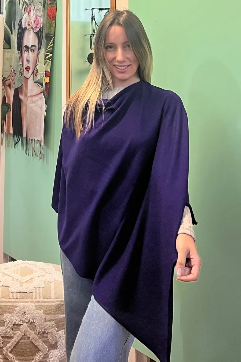 Zura Poncho Cashmere Feel Wool Super Soft - Oz Resort